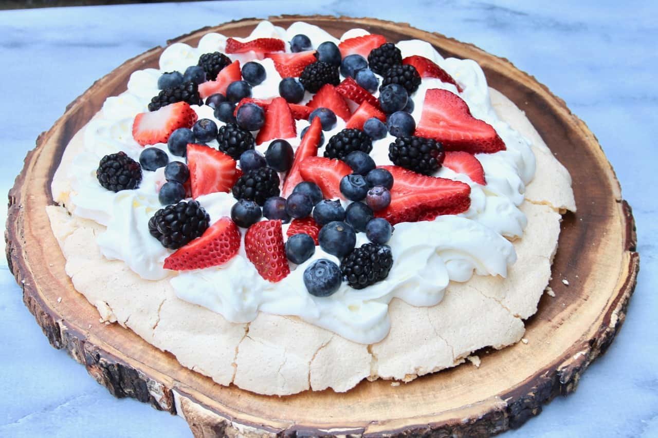 This red, white and blue berry Pavlova is a great way to start your summer.
